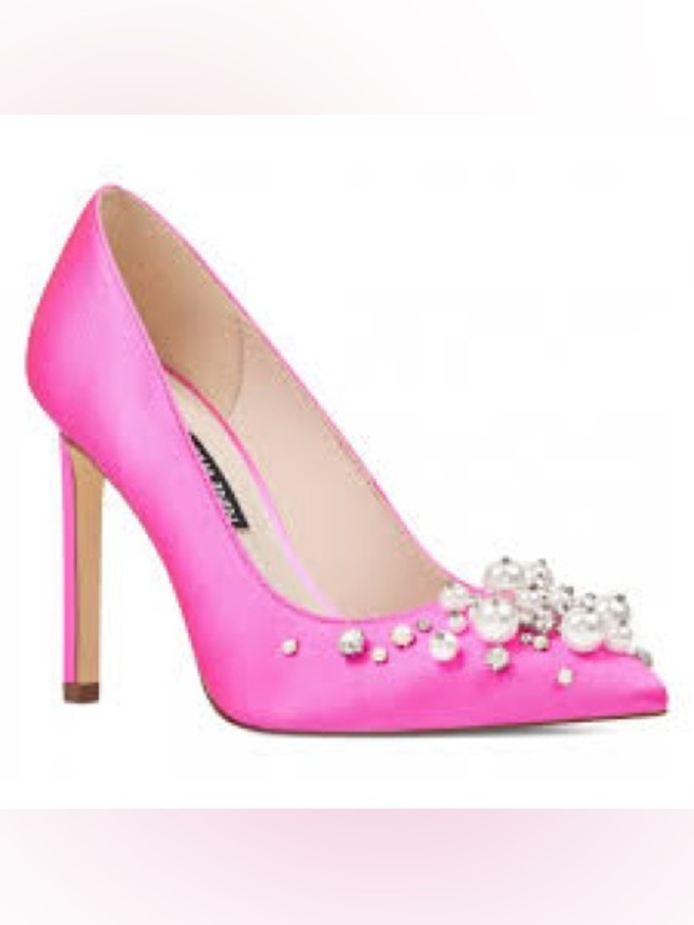 Nine West Bright Pink Embellished Pointed-Toe Pumps - Women - Picture 2 of 4
